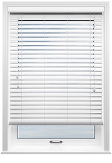 Ecowood, Supreme White Satin - Twist&Fit Venetian Blind